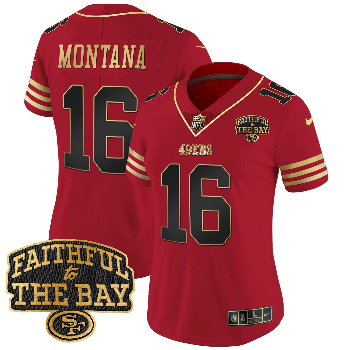 Camisa NFL Women’s Faithful To The Bay Patch Vapor Limited Jersey V8