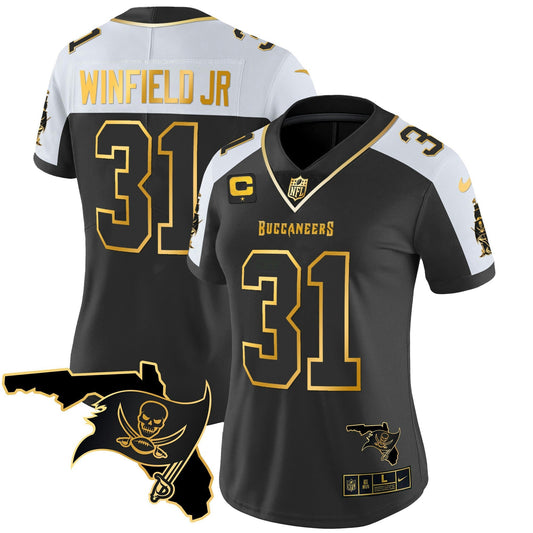Camisa NFL Women’s Florida Patch Vapor Dourada Jersey