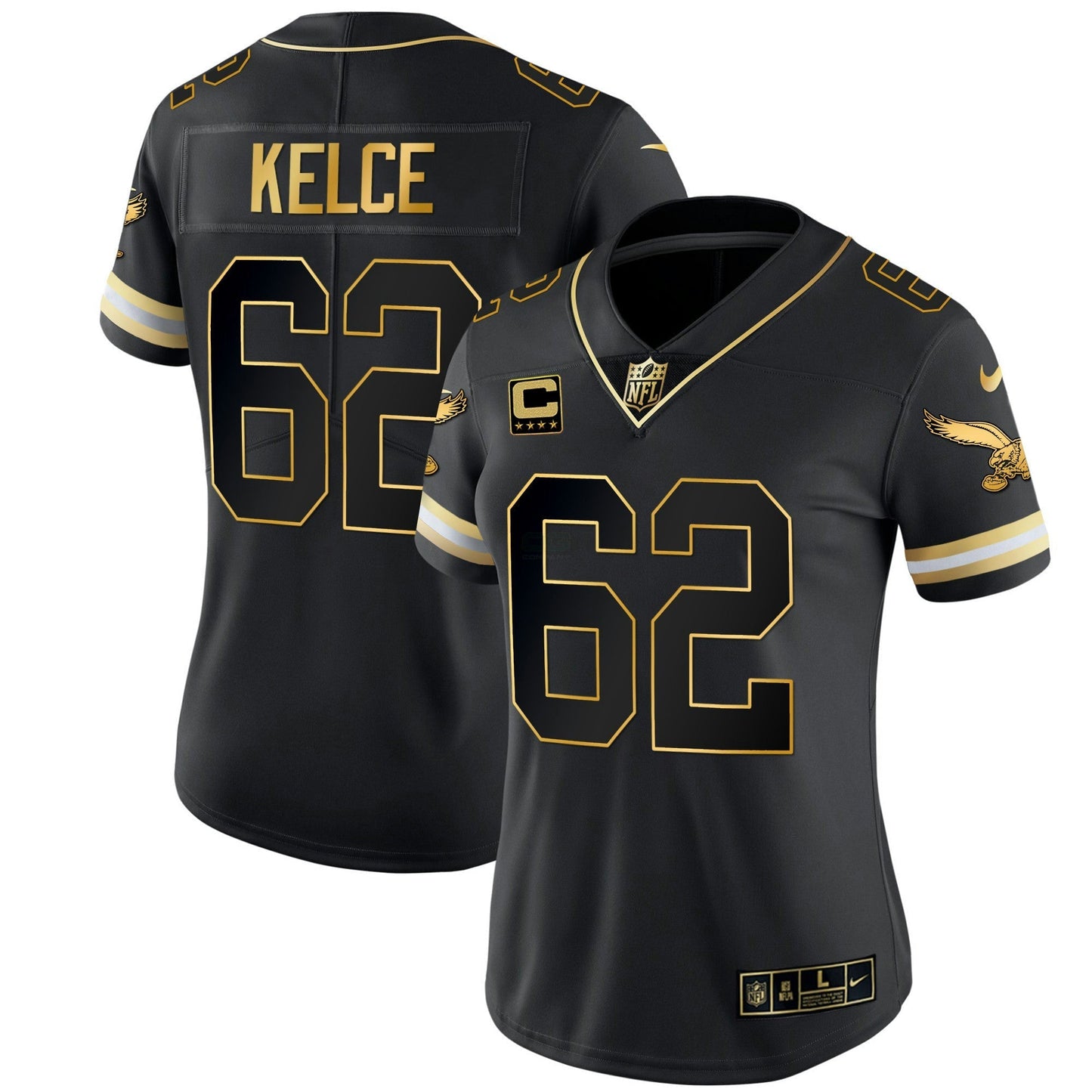 Camisa NFL Women’s Gold & Kelly Vapor Throwback Jersey