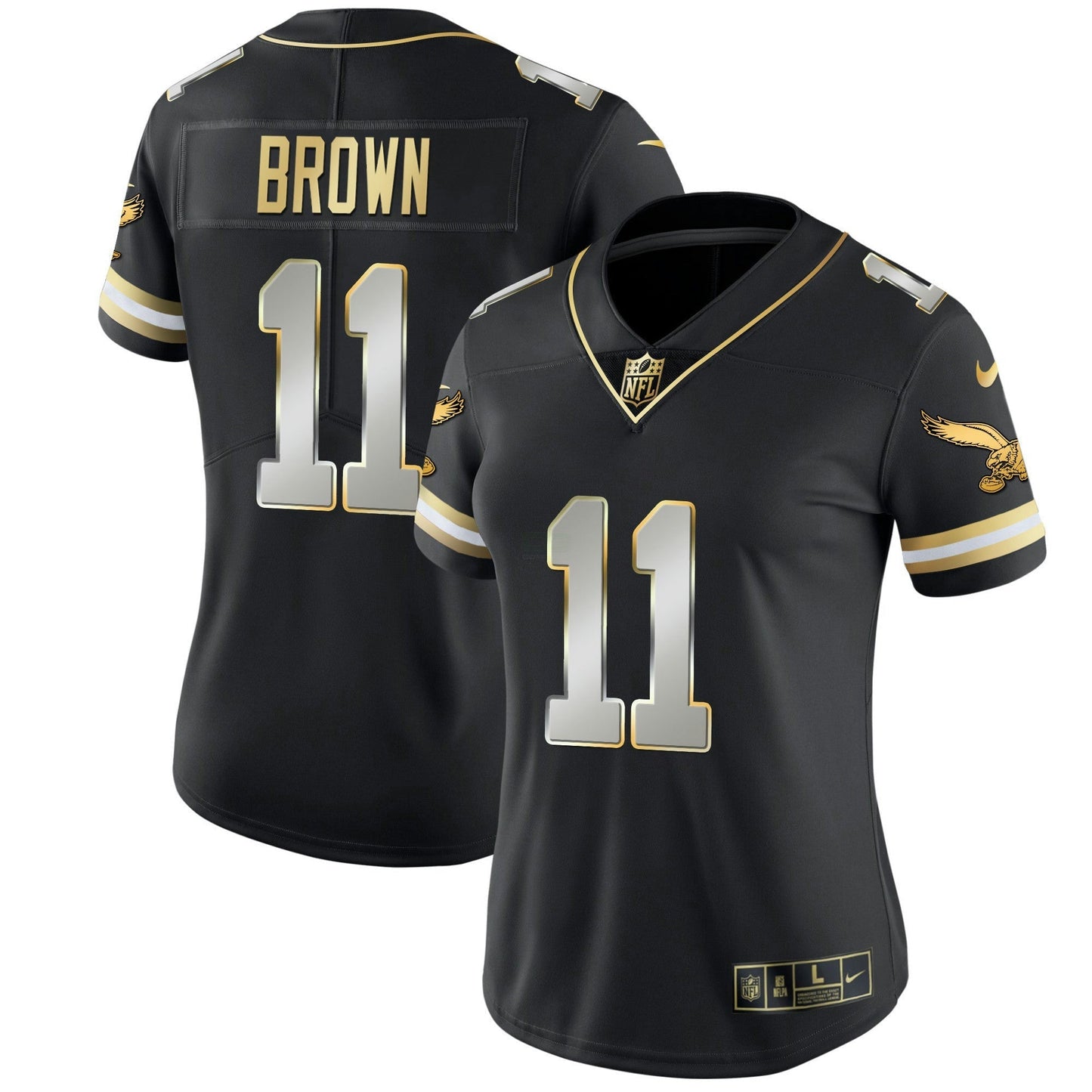 Camisa NFL Women’s Gold & Kelly Vapor Throwback Jersey