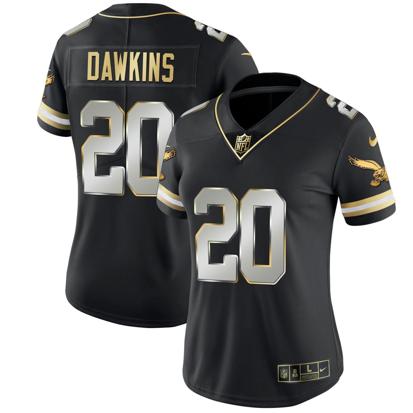 Camisa NFL Women’s Gold & Kelly Vapor Throwback Jersey