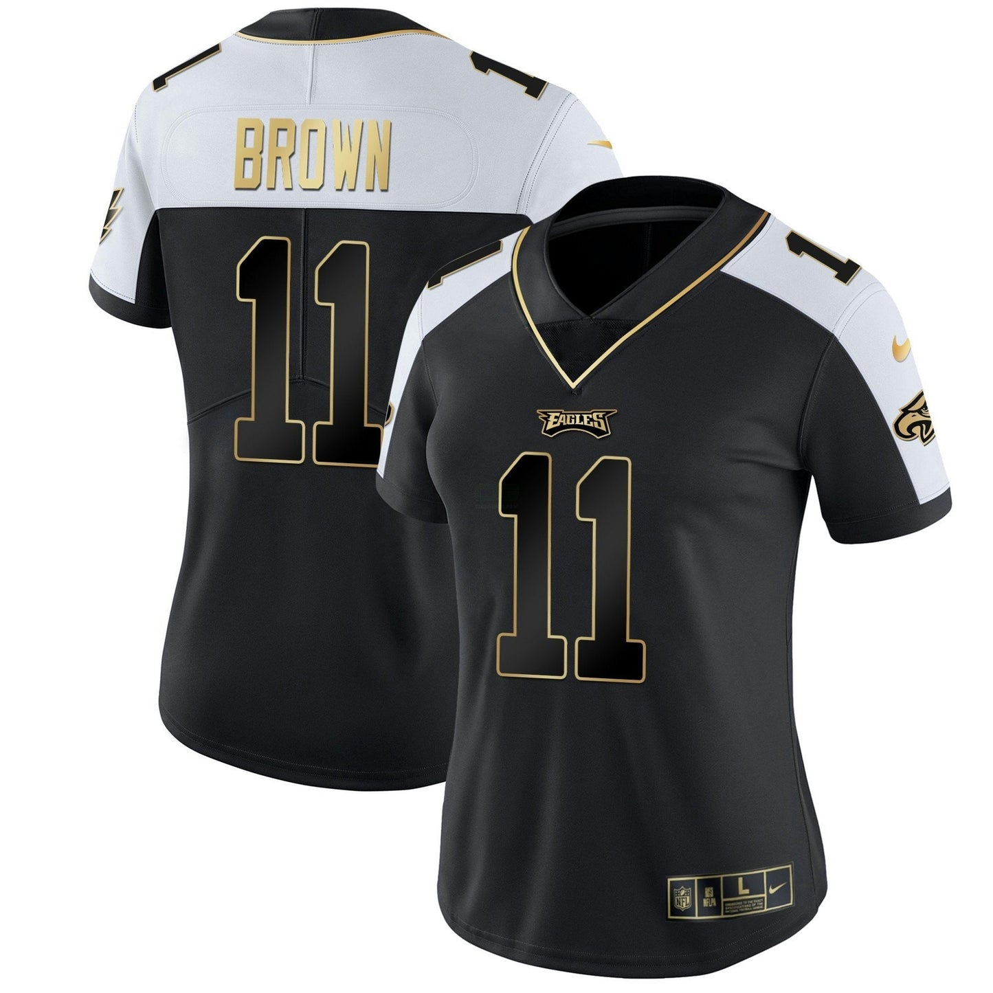 Camisa NFL Women’s Gold & Split Vapor