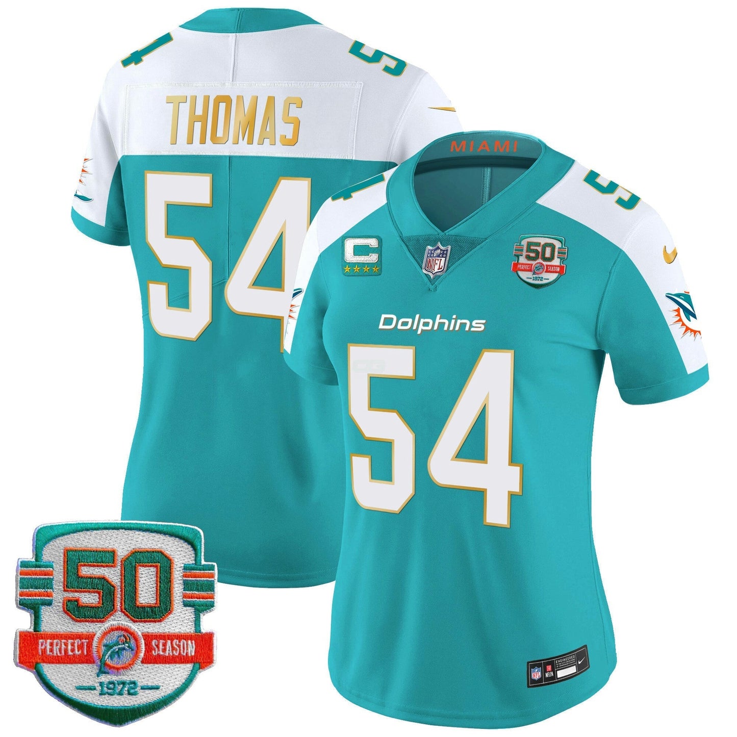 Camisa NFL Women’s Gold Trim Vapor Limited Jersey