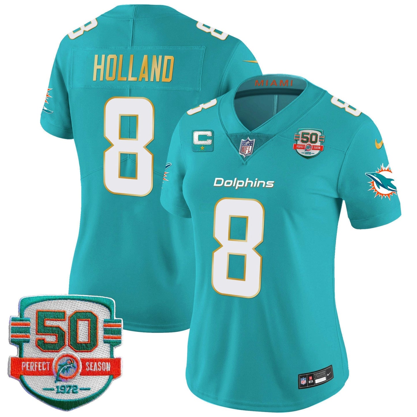 Camisa NFL Women’s Gold Trim Vapor Limited Jersey