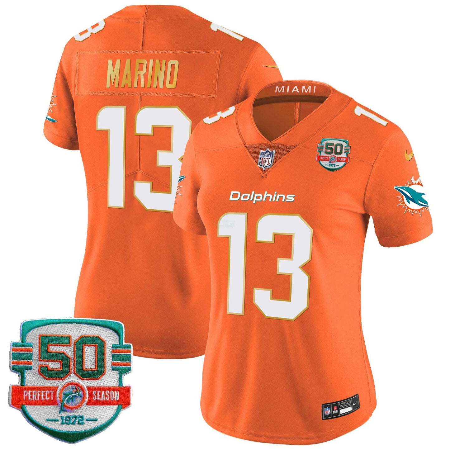 Camisa NFL Women’s Gold Trim Vapor Limited Jersey