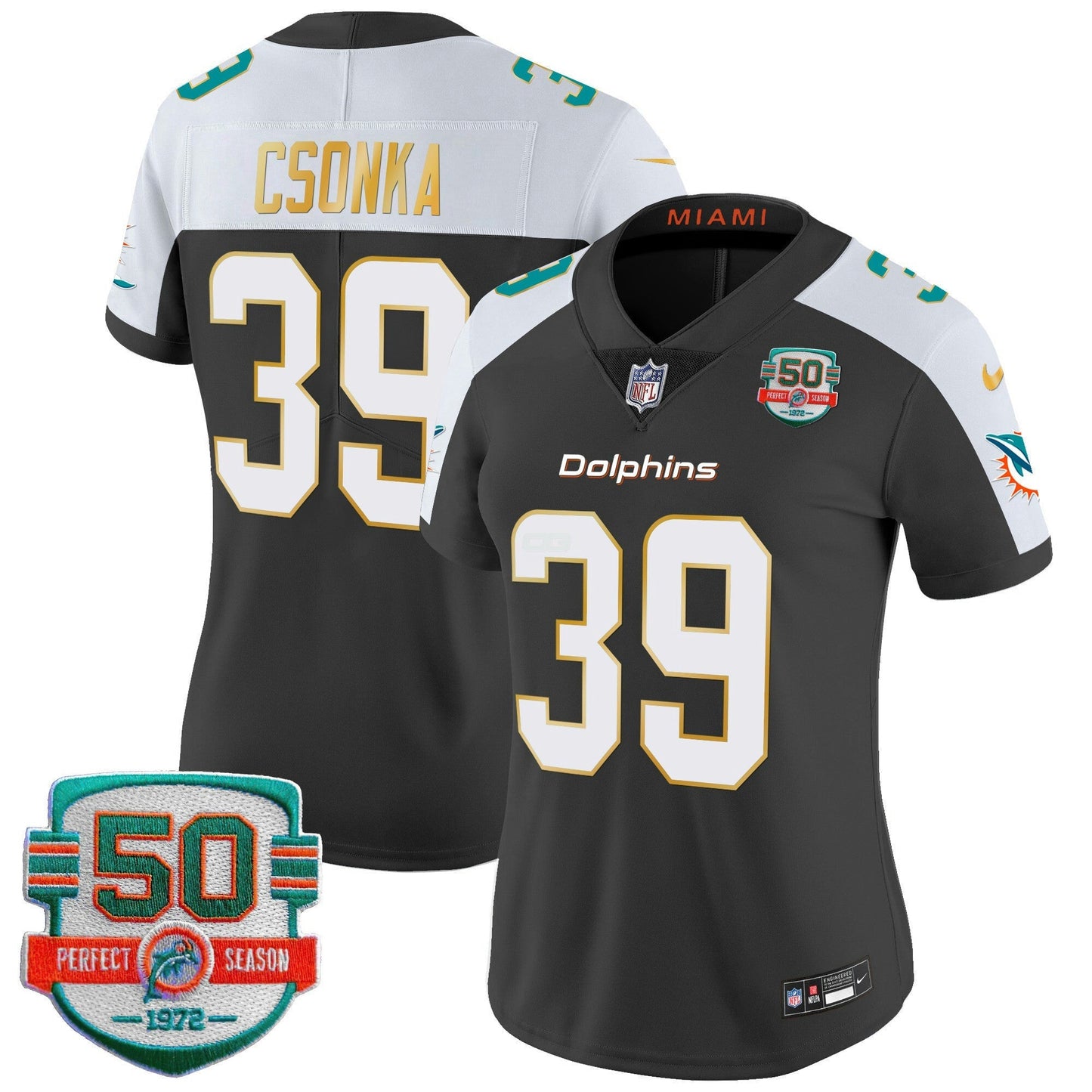 Camisa NFL Women’s Gold Trim Vapor Limited Jersey