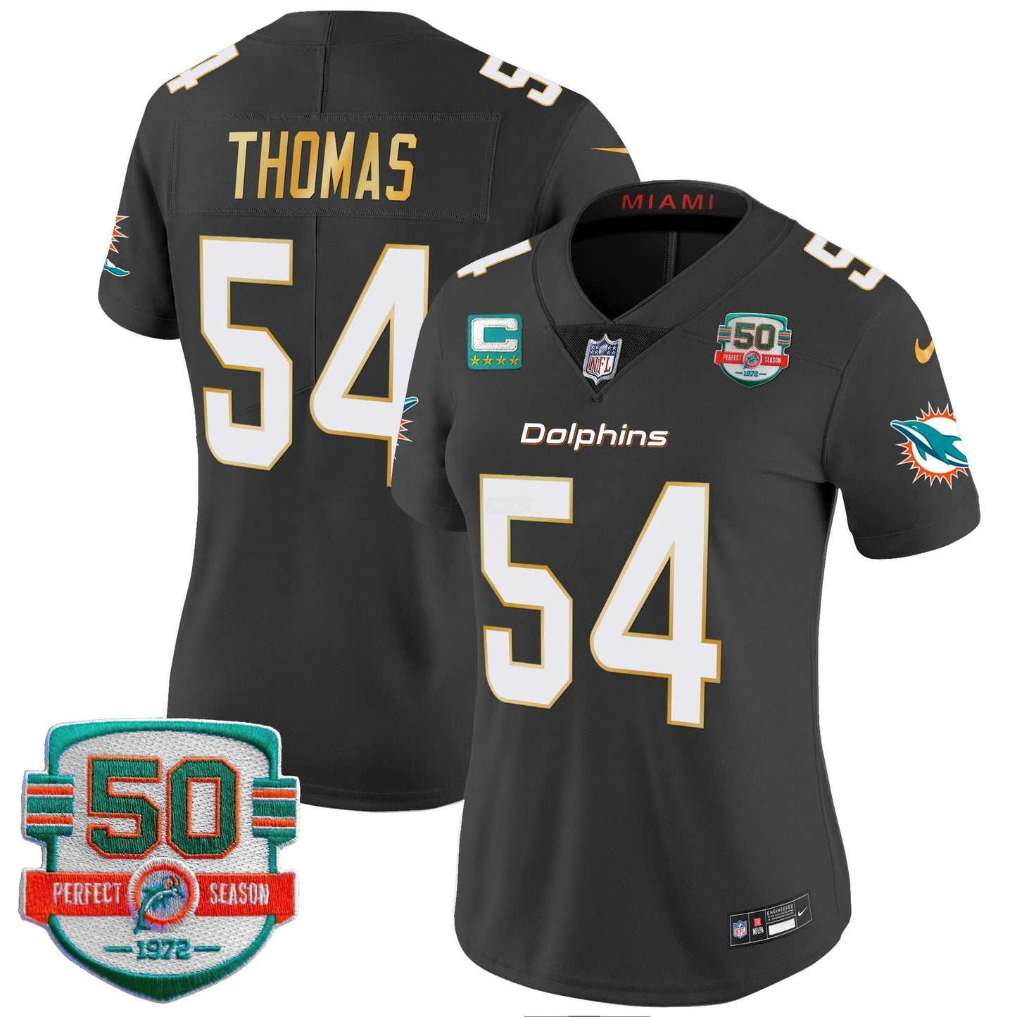 Camisa NFL Women’s Gold Trim Vapor Limited Jersey