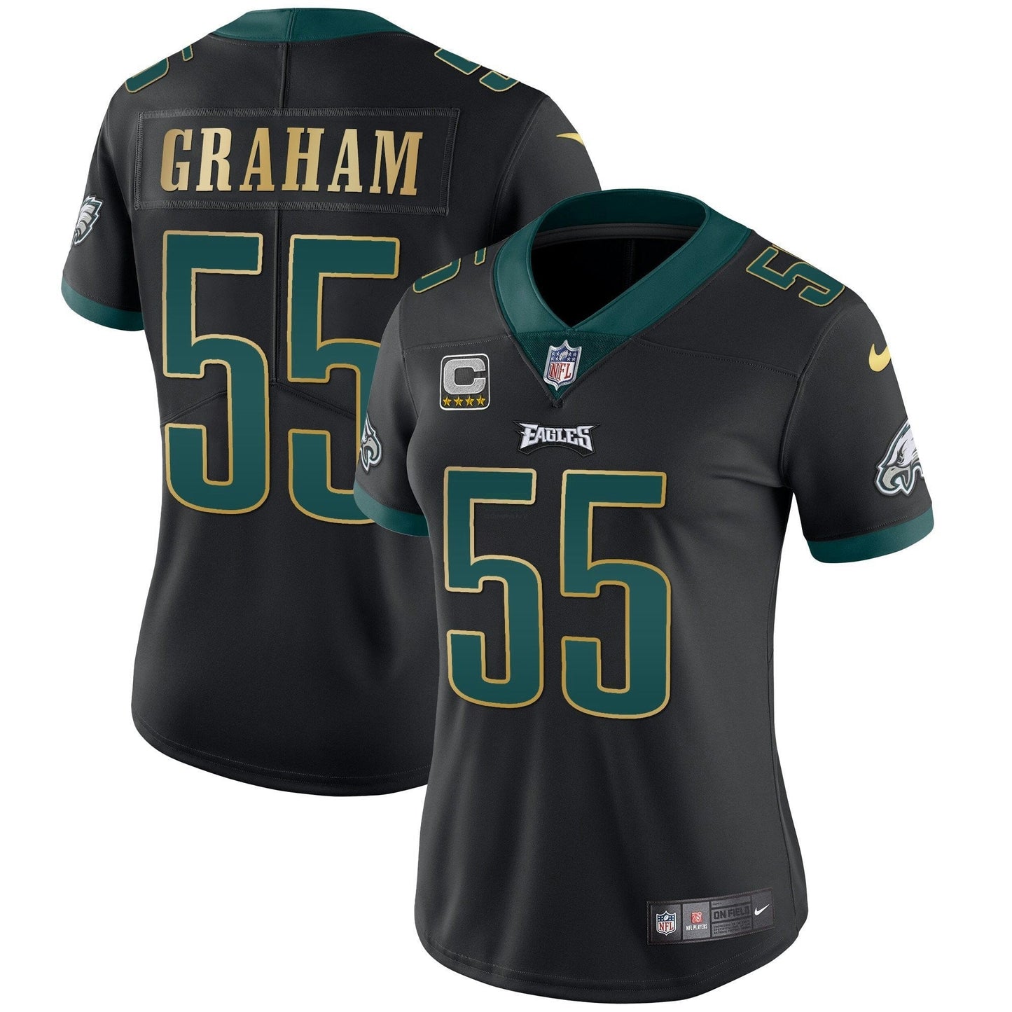Camisa NFL Women’s Gold Trim Vapor Player Jersey