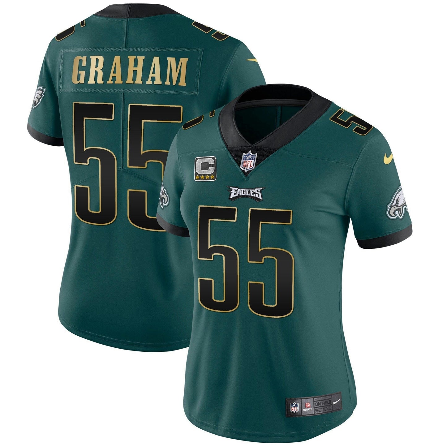Camisa NFL Women’s Gold Trim Vapor Player Jersey