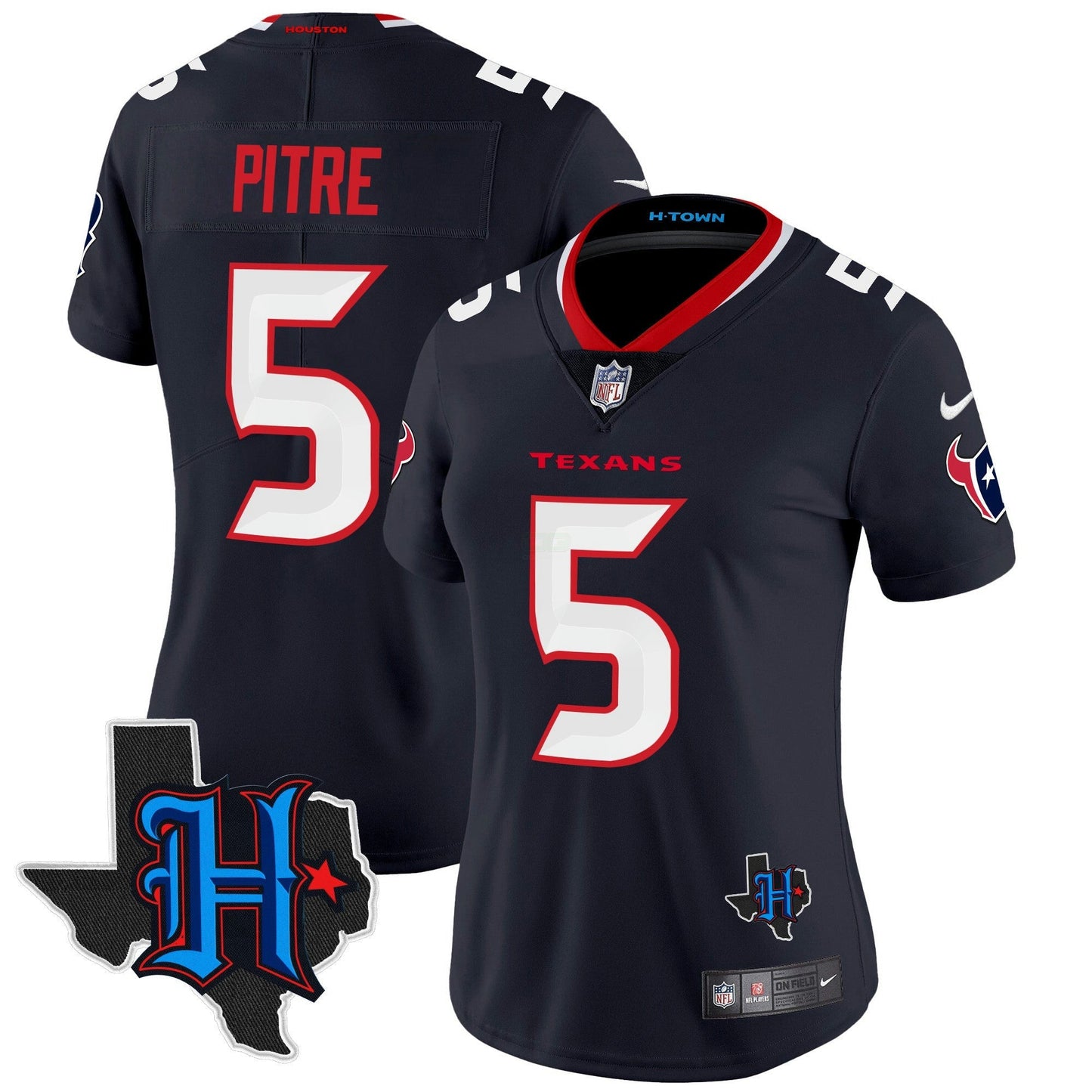 Camisa NFL Women’s Houston 2024 Texas Patch Vapor Limited Jersey