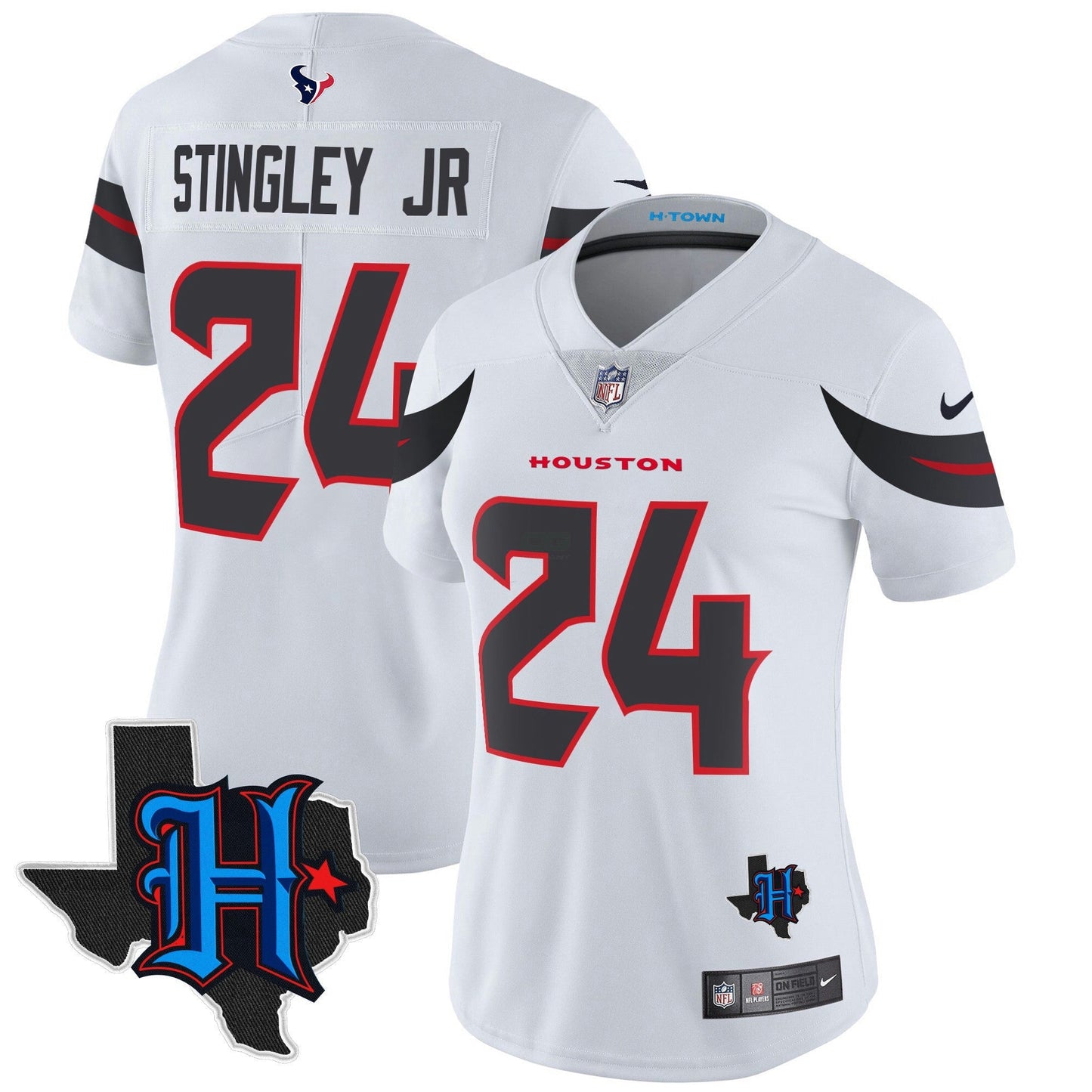 Camisa NFL Women’s Houston 2024 Texas Patch Vapor Limited Jersey