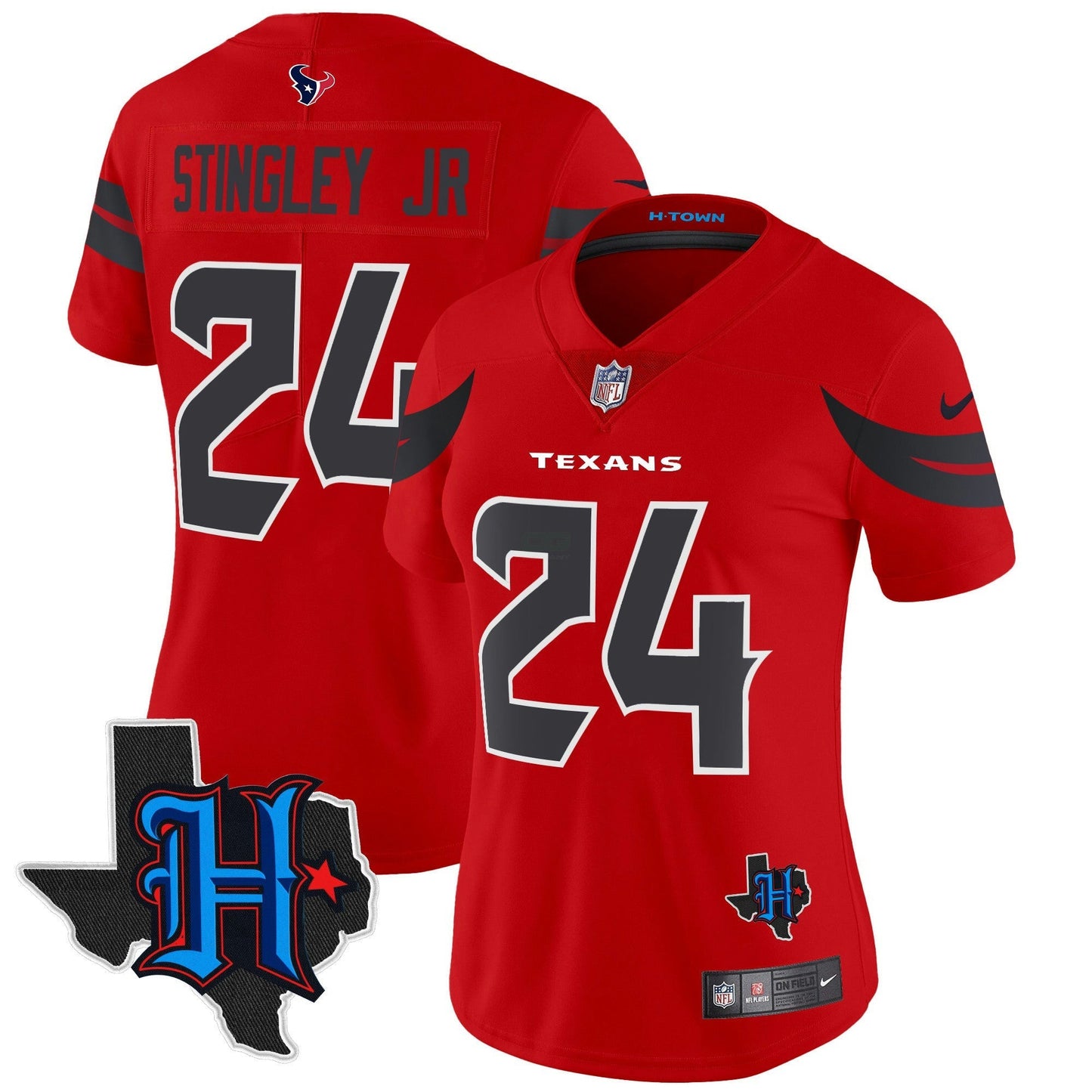 Camisa NFL Women’s Houston 2024 Texas Patch Vapor Limited Jersey