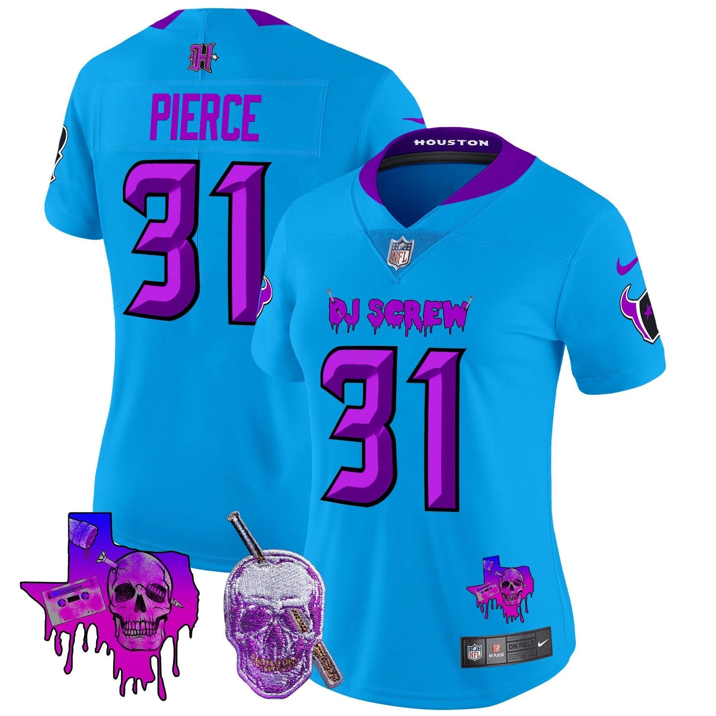 Camisa NFL Women’s Houston DJ Screw Vapor Limited Jersey