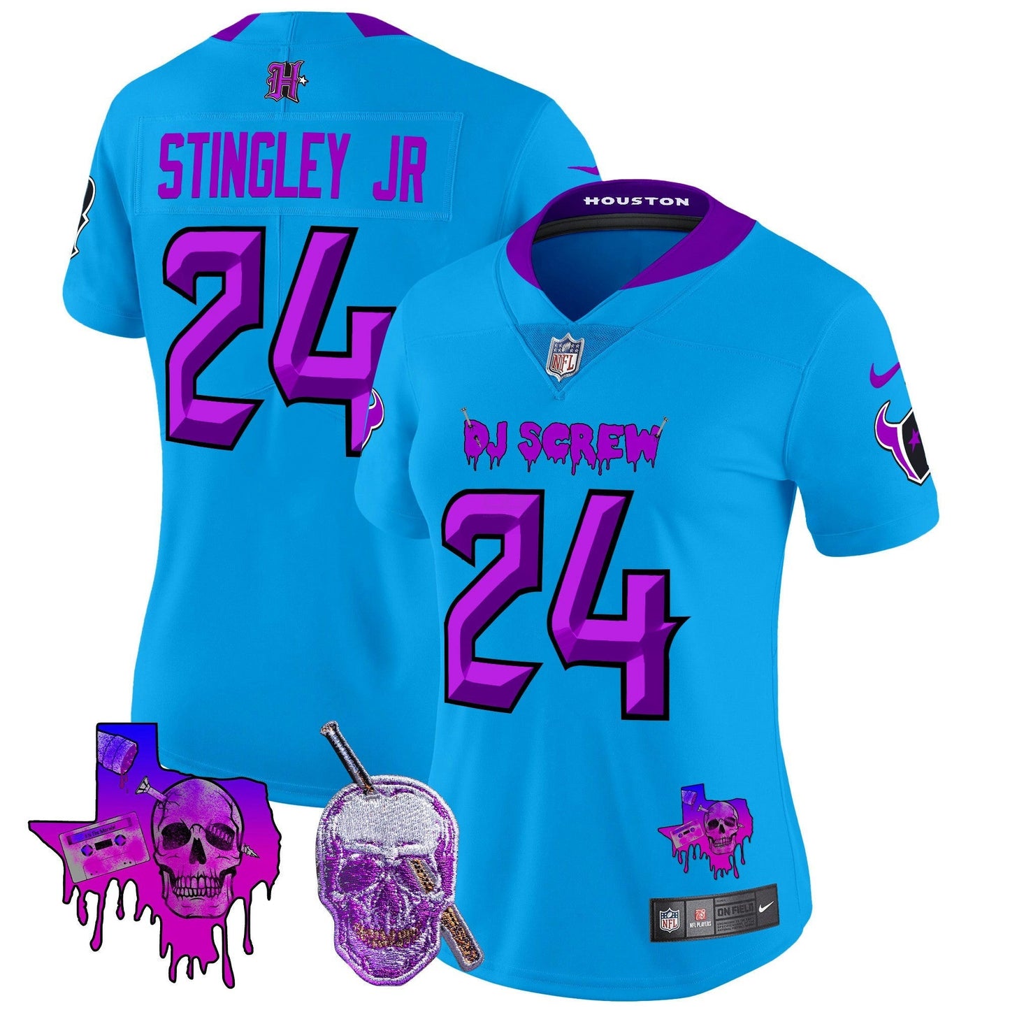 Camisa NFL Women’s Houston DJ Screw Vapor Limited Jersey