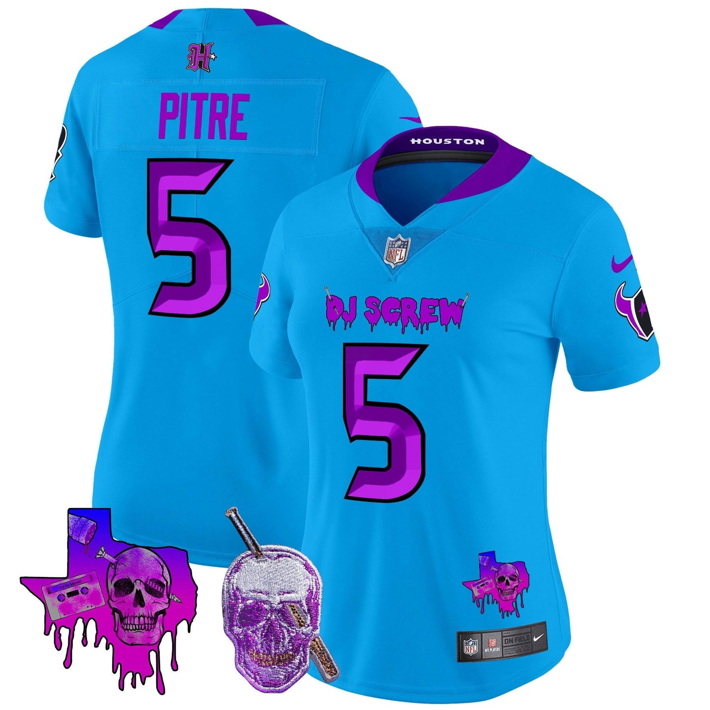 Camisa NFL Women’s Houston DJ Screw Vapor Limited Jersey