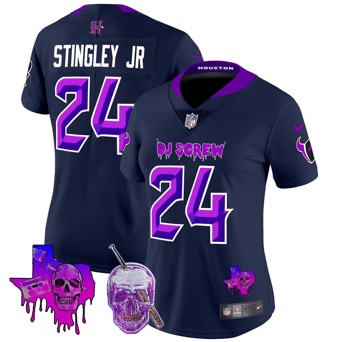 Camisa NFL Women’s Houston DJ Screw Vapor Limited Jersey