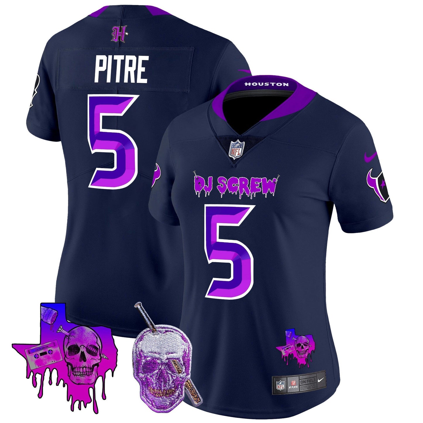 Camisa NFL Women’s Houston DJ Screw Vapor Limited Jersey