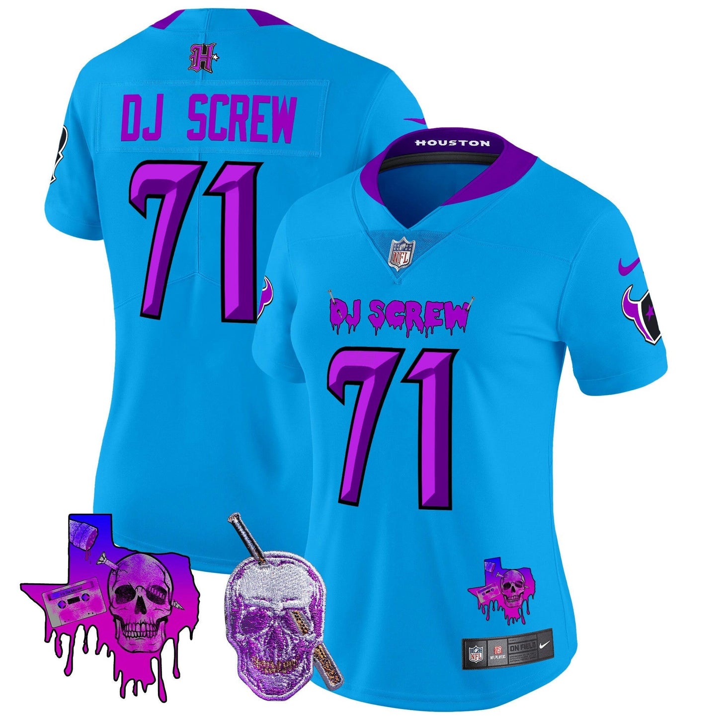 Camisa NFL Women’s Houston DJ Screw Vapor Limited Jersey