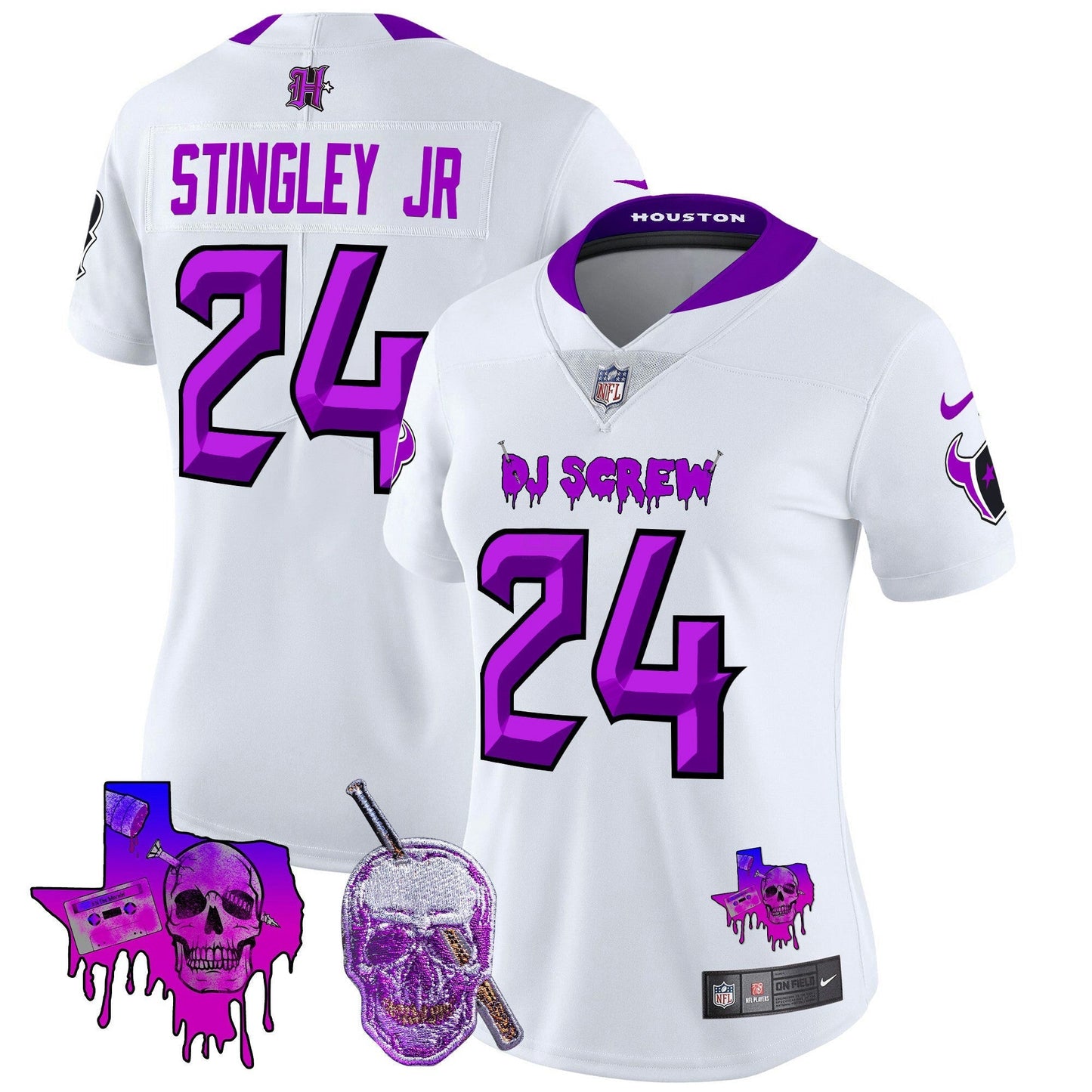Camisa NFL Women’s Houston DJ Screw Vapor Limited Jersey