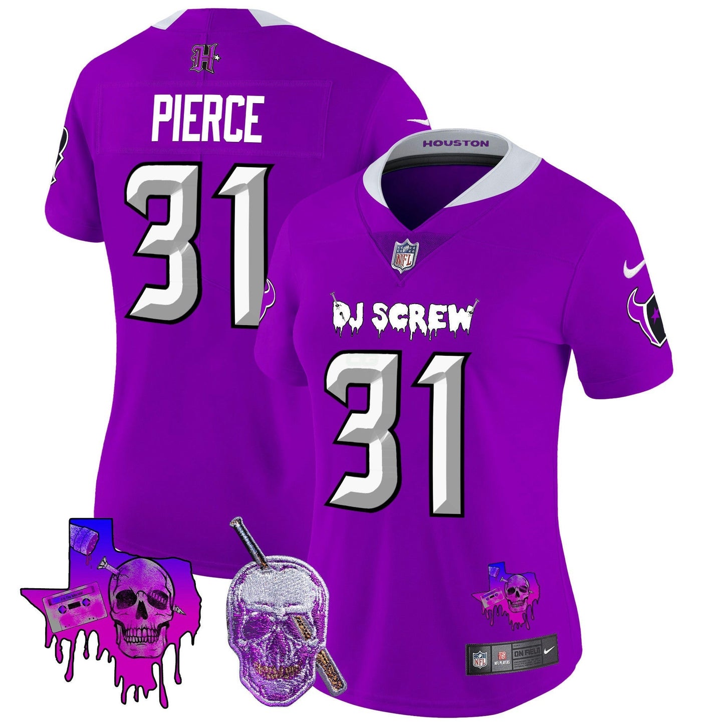 Camisa NFL Women’s Houston DJ Screw Vapor Limited Jersey