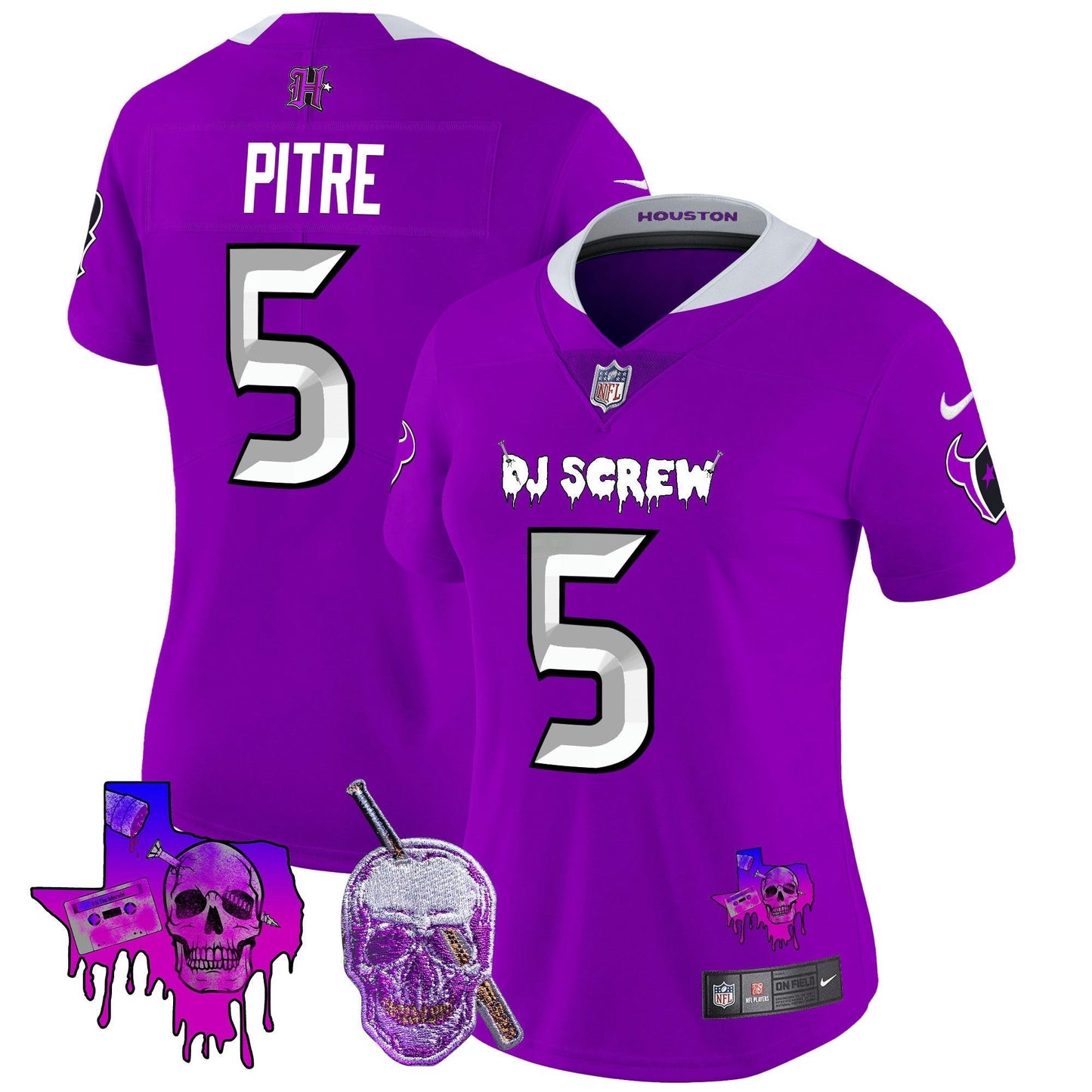 Camisa NFL Women’s Houston DJ Screw Vapor Limited Jersey