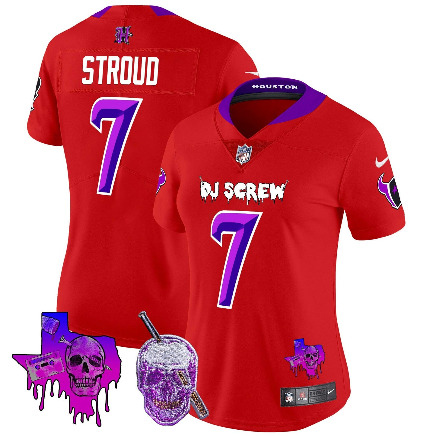 Camisa NFL Women’s Houston DJ Screw Vapor Limited Jersey
