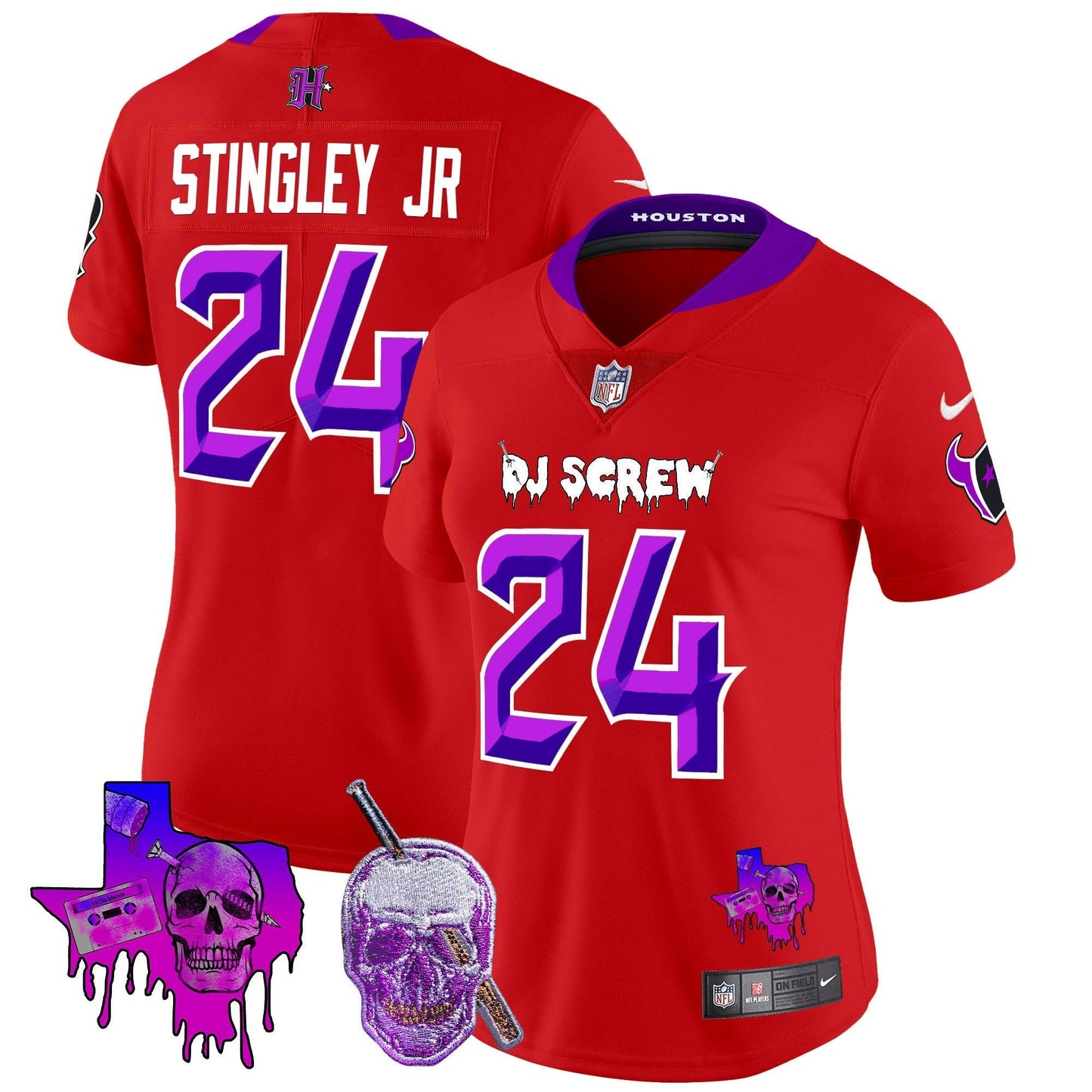 Camisa NFL Women’s Houston DJ Screw Vapor Limited Jersey