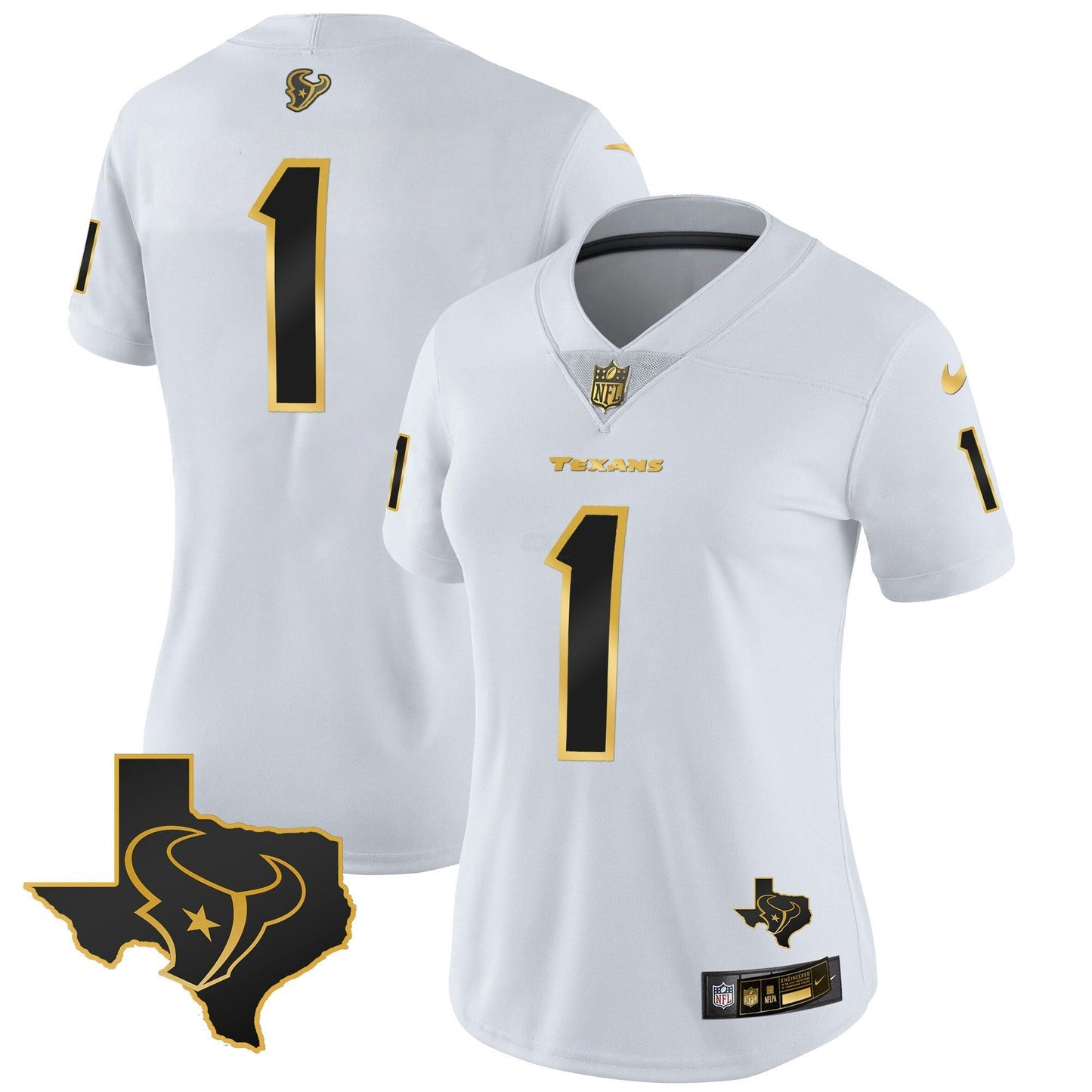 Camisa NFL Women’s Houston Gold Vapor Limited Jersey