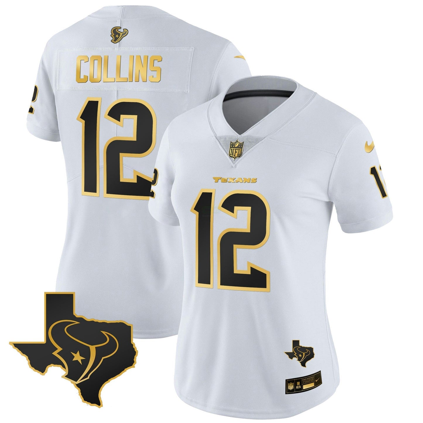 Camisa NFL Women’s Houston Gold Vapor Limited Jersey