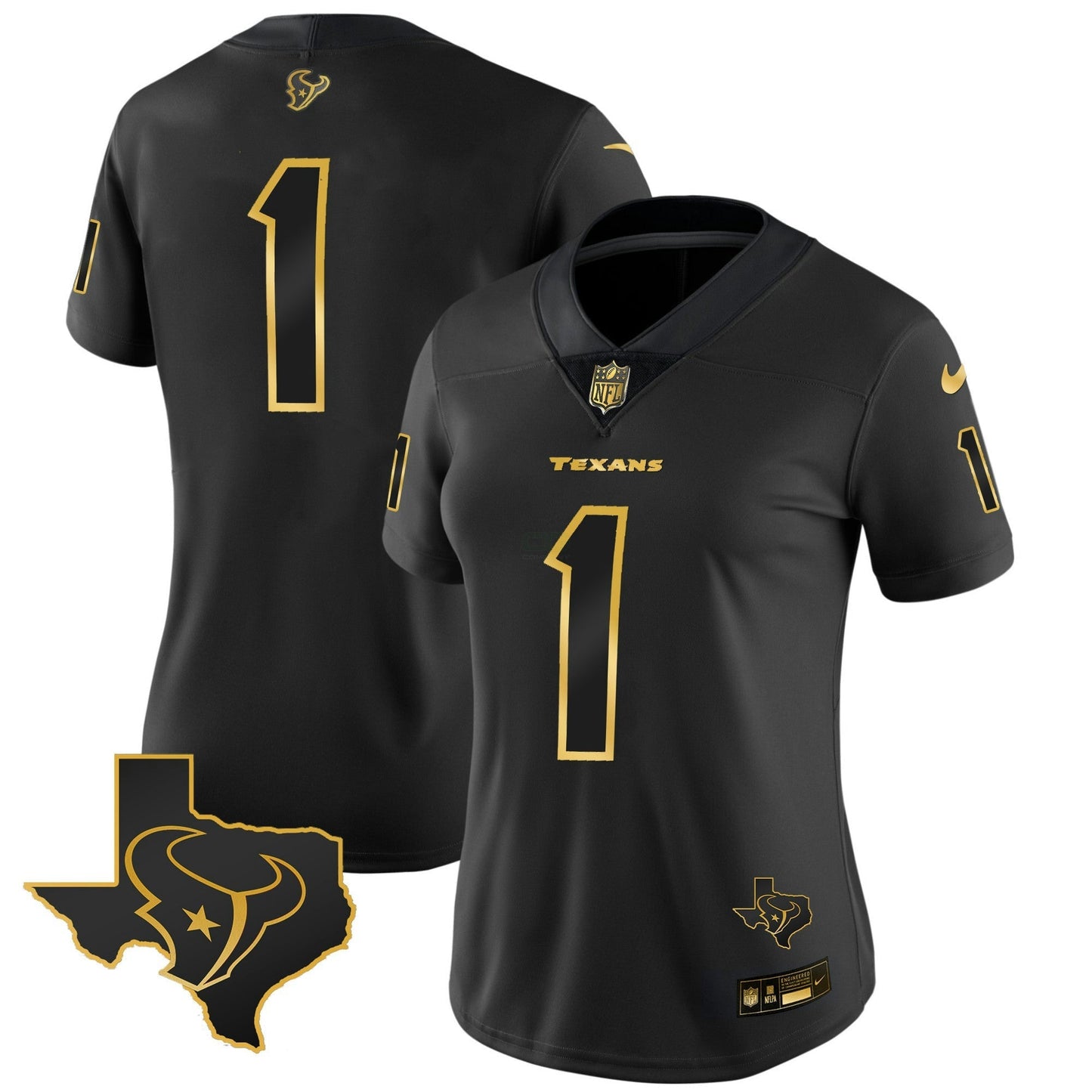 Camisa NFL Women’s Houston Gold Vapor Limited Jersey