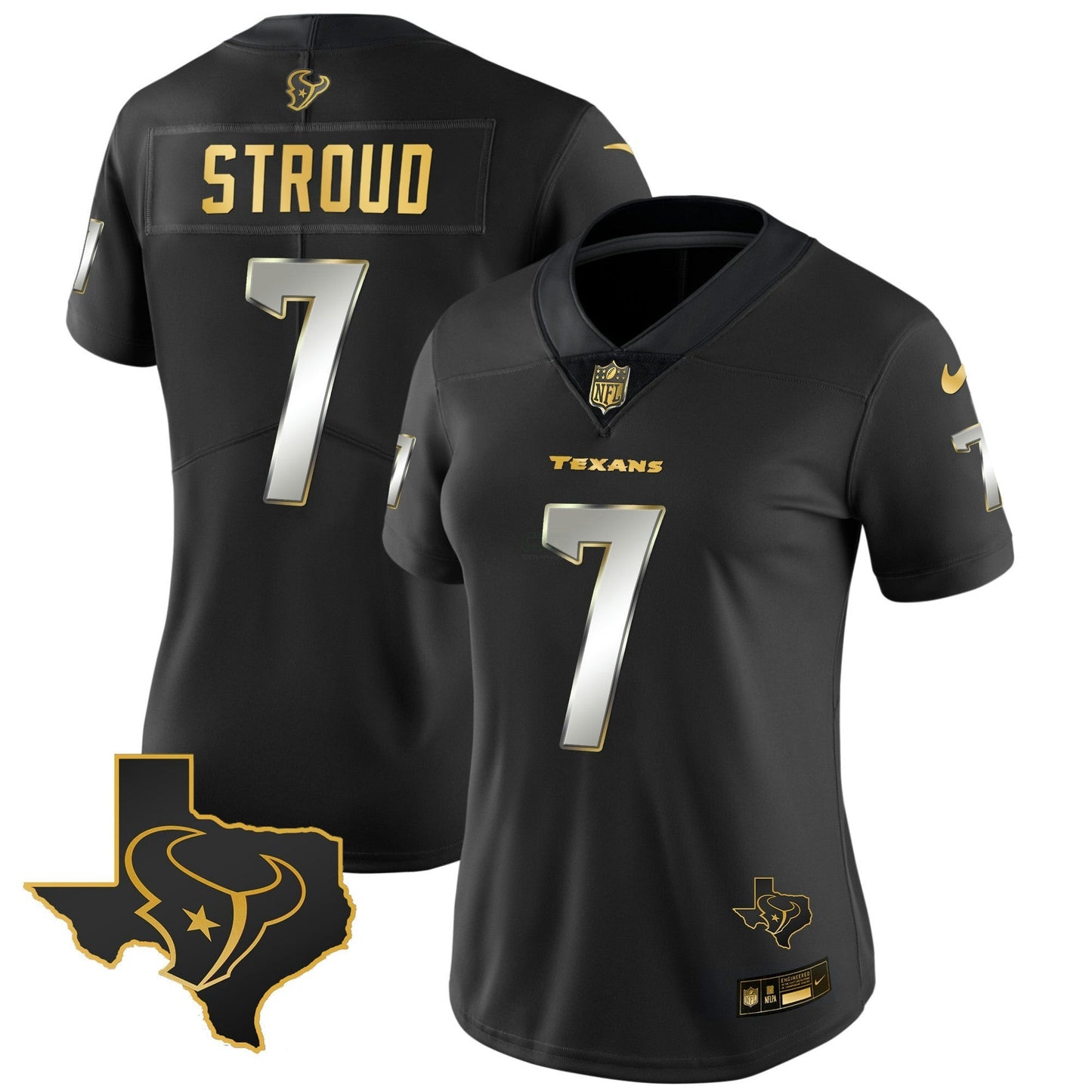 Camisa NFL Women’s Houston Gold Vapor Limited Jersey