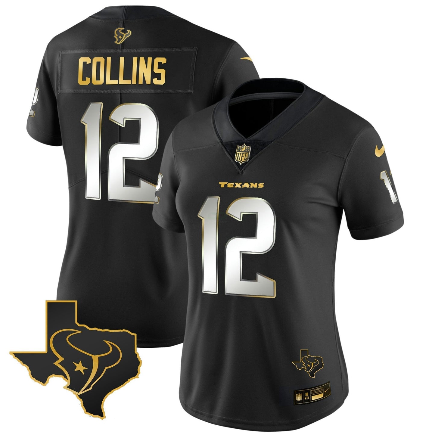 Camisa NFL Women’s Houston Gold Vapor Limited Jersey