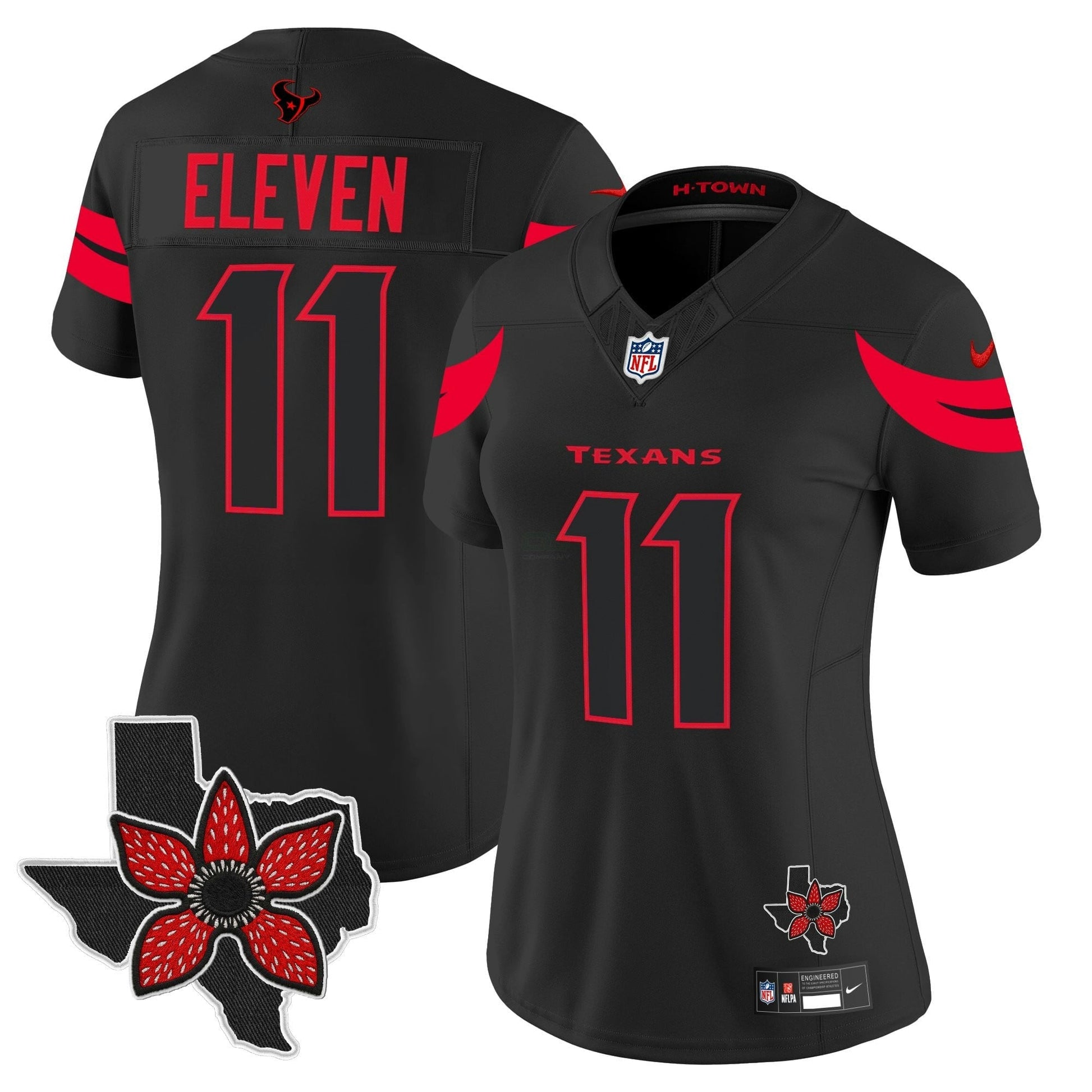 Camisa NFL Women’s Houston ‘Stranger Things Edition’ Vapor Limited Jersey