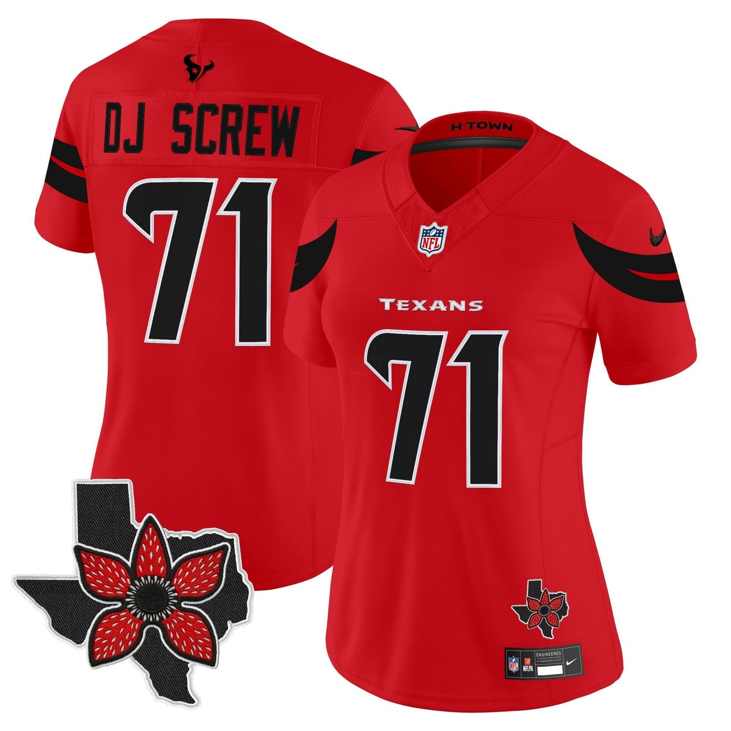 Camisa NFL Women’s Houston ‘Stranger Things Edition’ Vapor Limited Jersey
