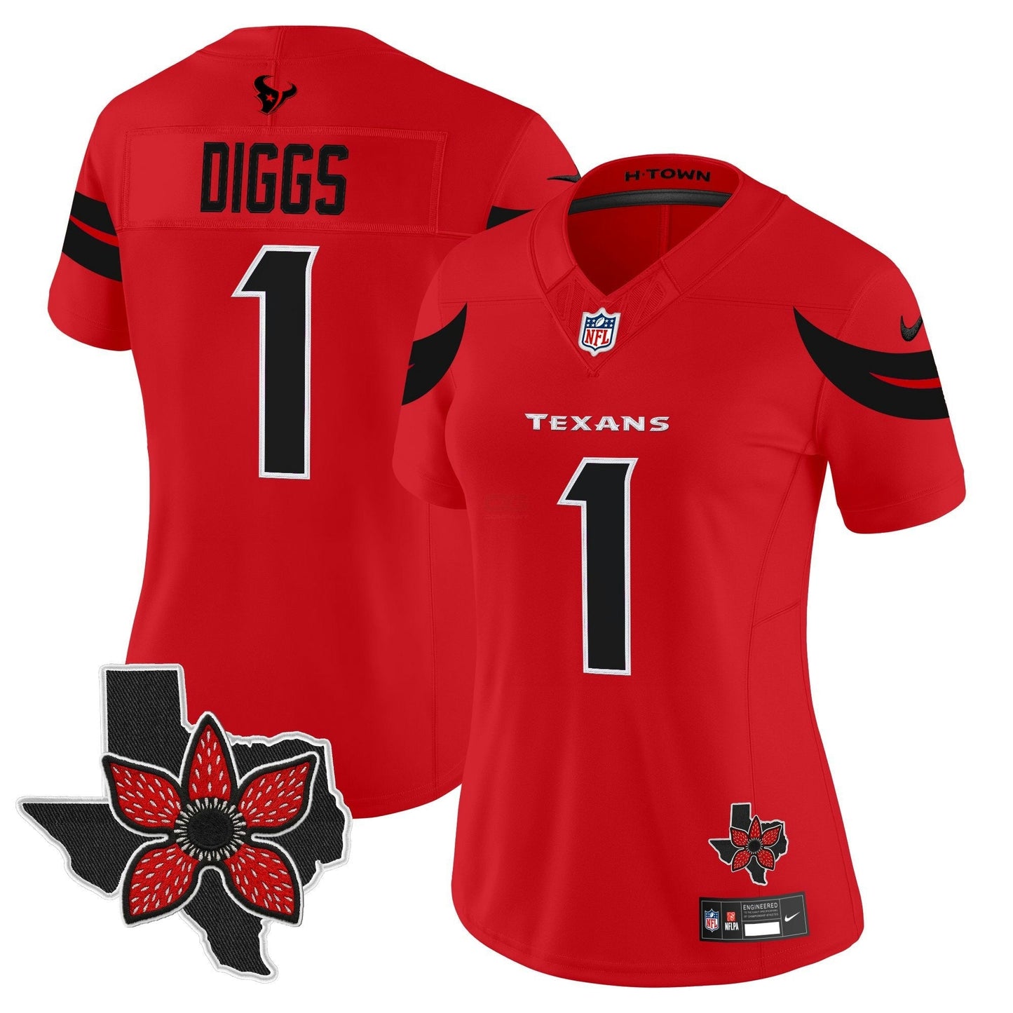 Camisa NFL Women’s Houston ‘Stranger Things Edition’ Vapor Limited Jersey
