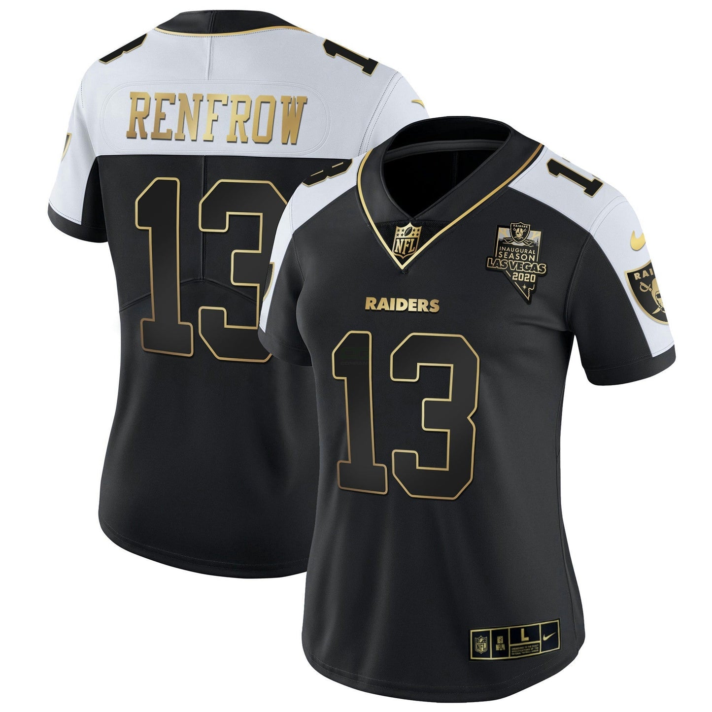 Camisa NFL Women’s Inaugural Season Patch Dourada & Split