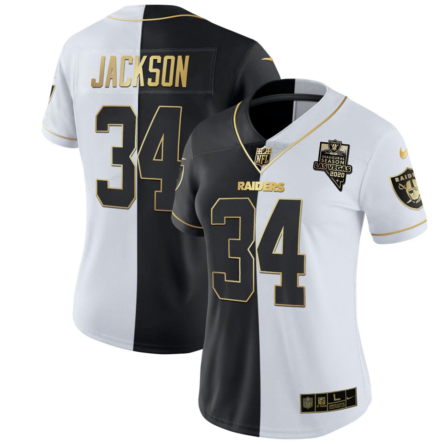 Camisa NFL Women’s Inaugural Season Patch Dourada & Split