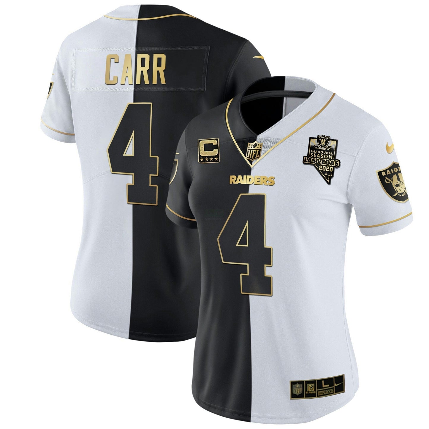 Camisa NFL Women’s Inaugural Season Patch Dourada & Split