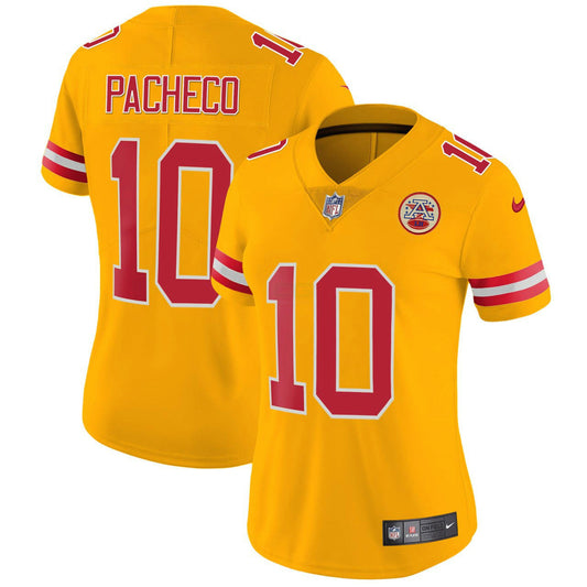 Camisa NFL Women’s Isiah Pacheco Kansas City Amarela Jersey - Amarela