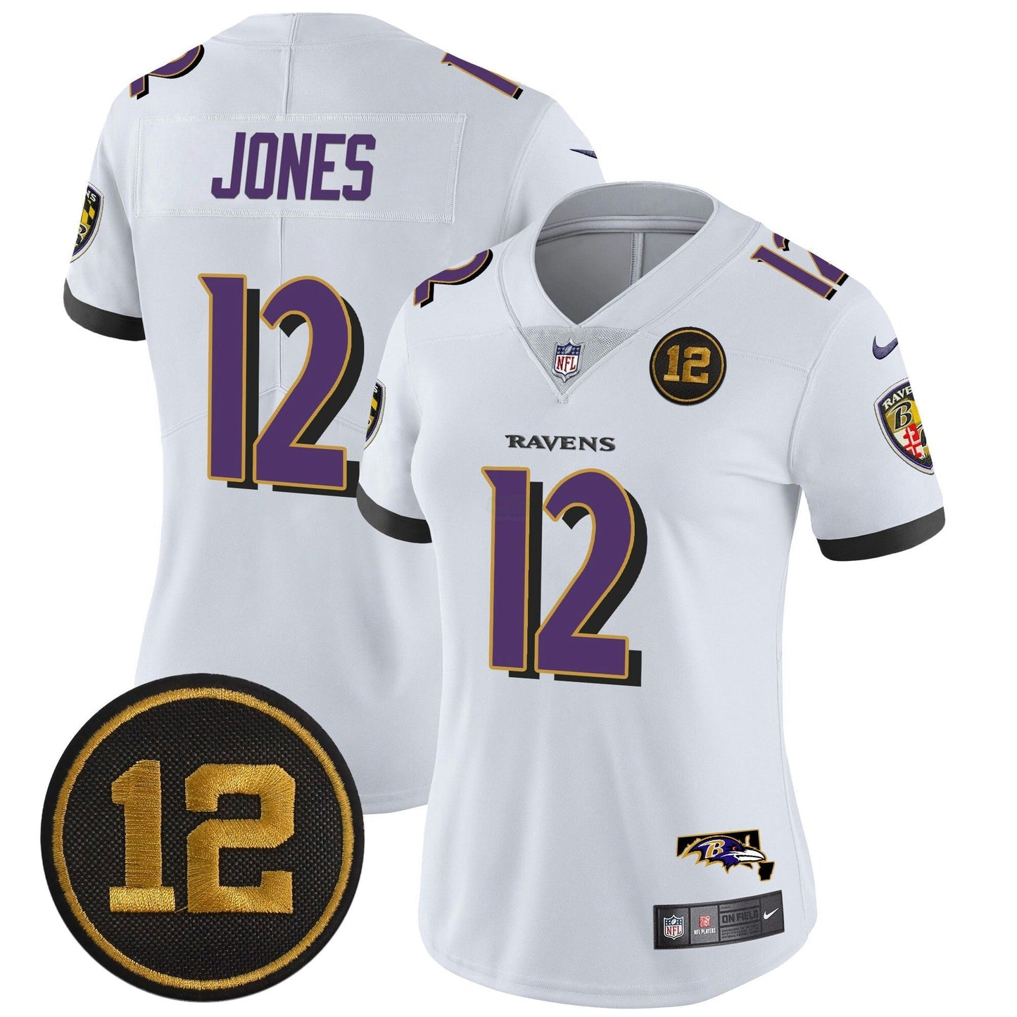 Camisa NFL Women’s Jacoby Jones Patch Vapor Limited Jersey