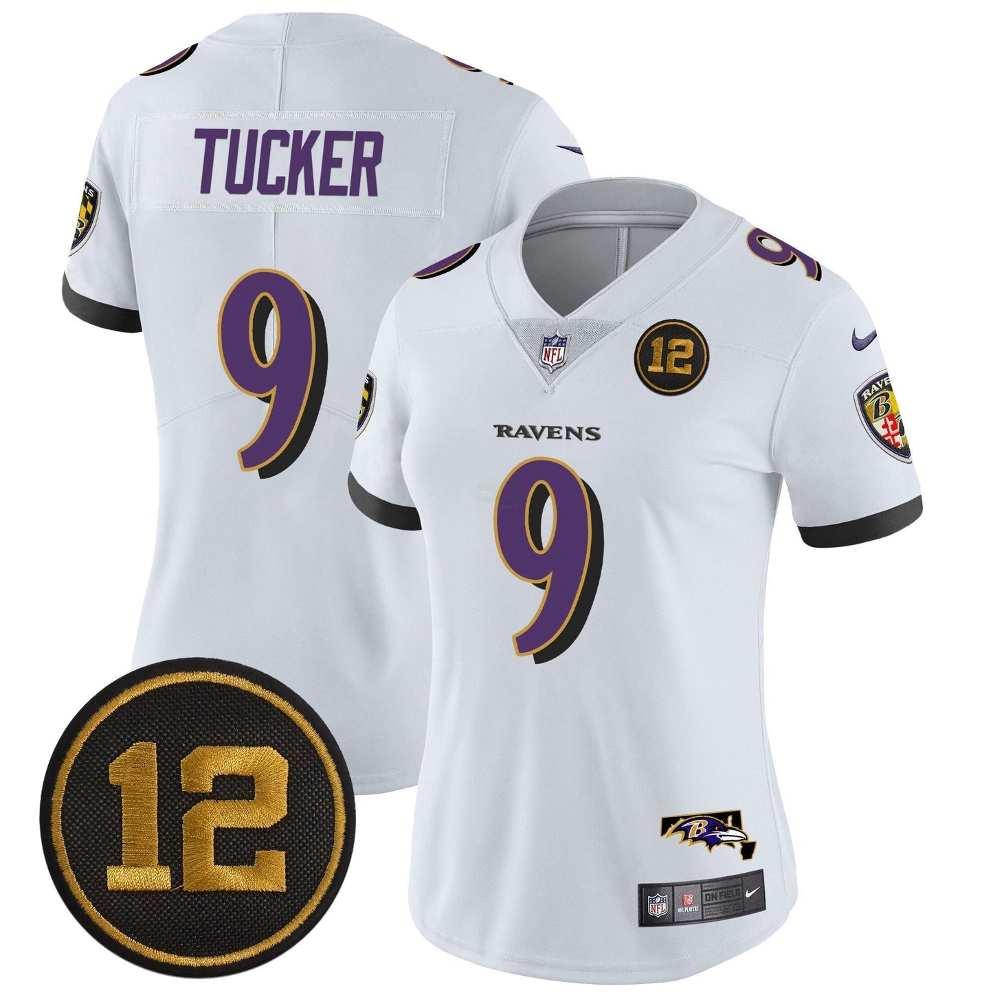 Camisa NFL Women’s Jacoby Jones Patch Vapor Limited Jersey