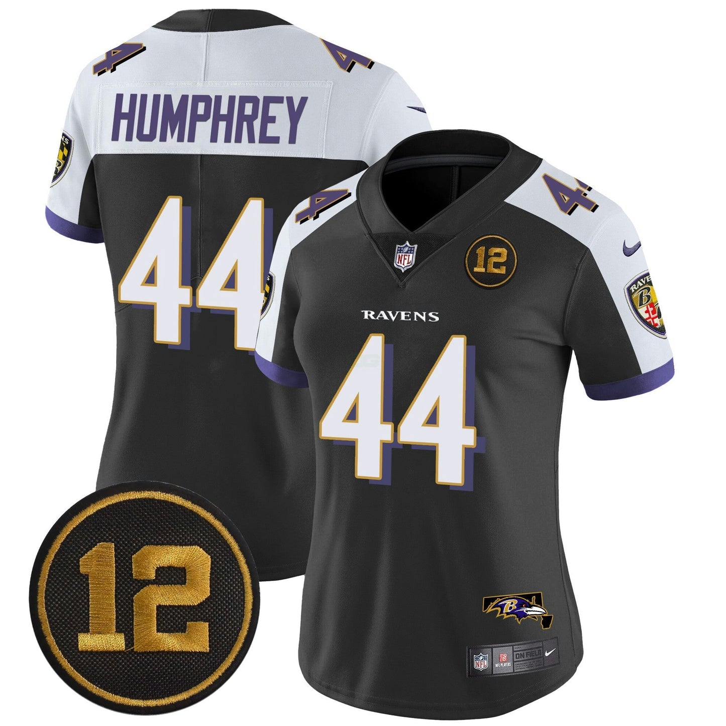 Camisa NFL Women’s Jacoby Jones Patch Vapor Limited Jersey