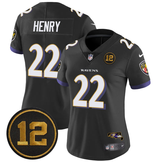 Camisa NFL Women’s Jacoby Jones Patch Vapor Limited Jersey