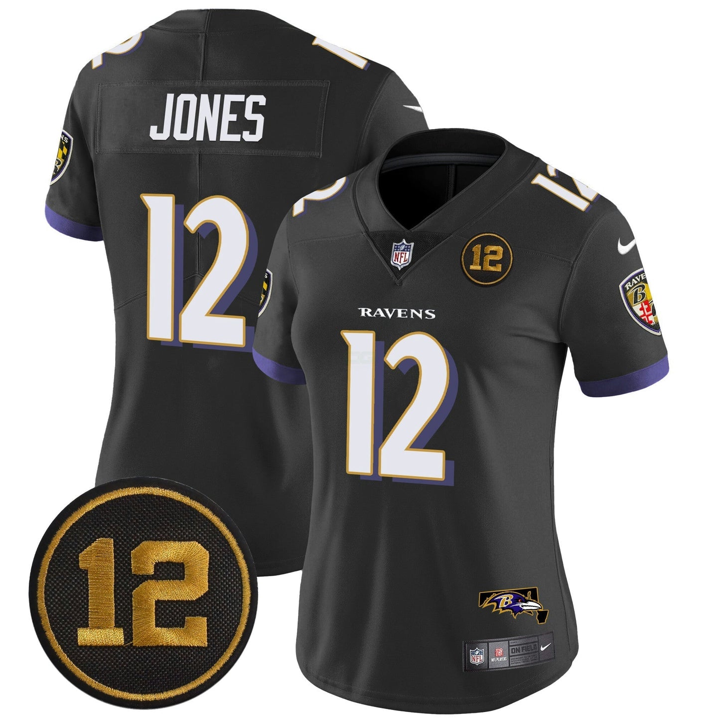 Camisa NFL Women’s Jacoby Jones Patch Vapor Limited Jersey