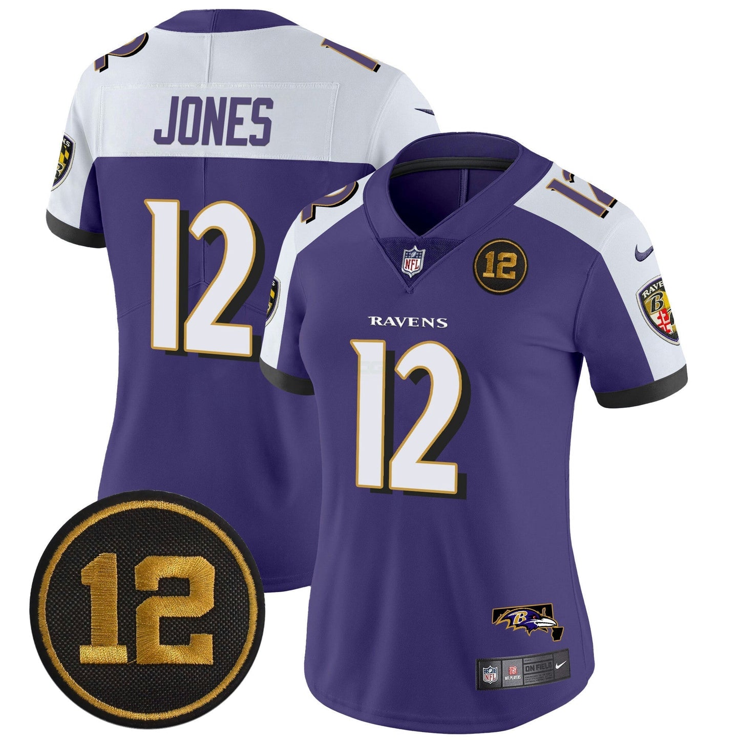Camisa NFL Women’s Jacoby Jones Patch Vapor Limited Jersey