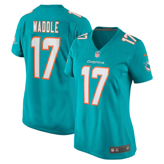 Camisa NFL Women’s Jaylen Waddle Miami Aqua Jersey - Água