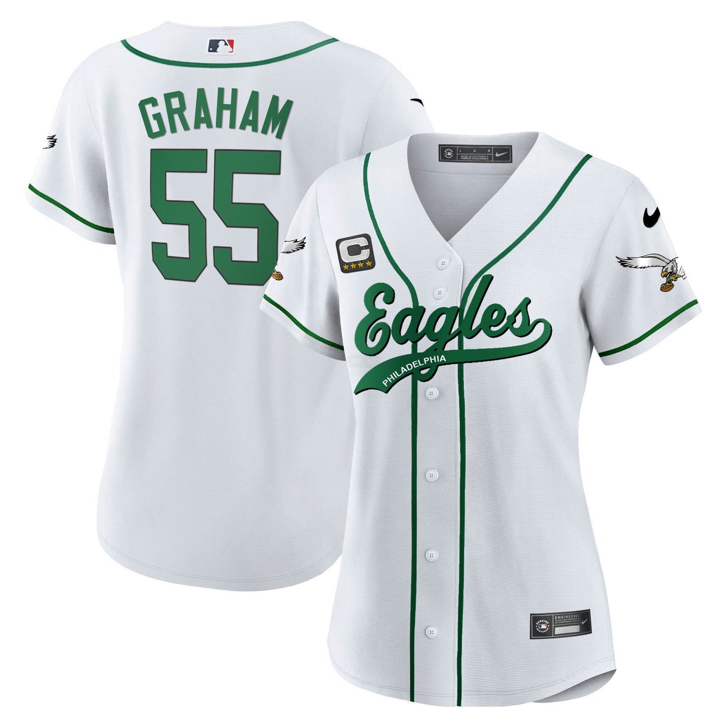 Camisa NFL Women’s Kelly Green Baseball Limited Jersey