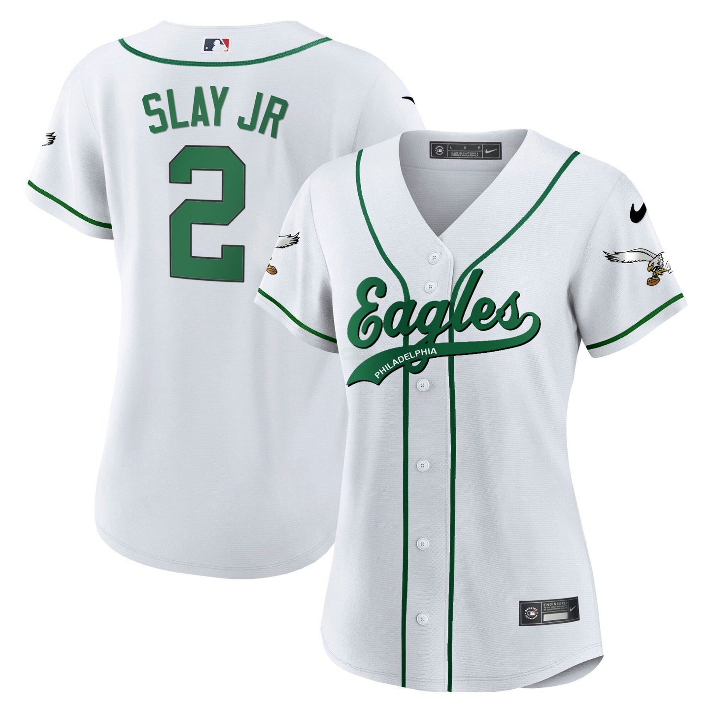 Camisa NFL Women’s Kelly Green Baseball Limited Jersey