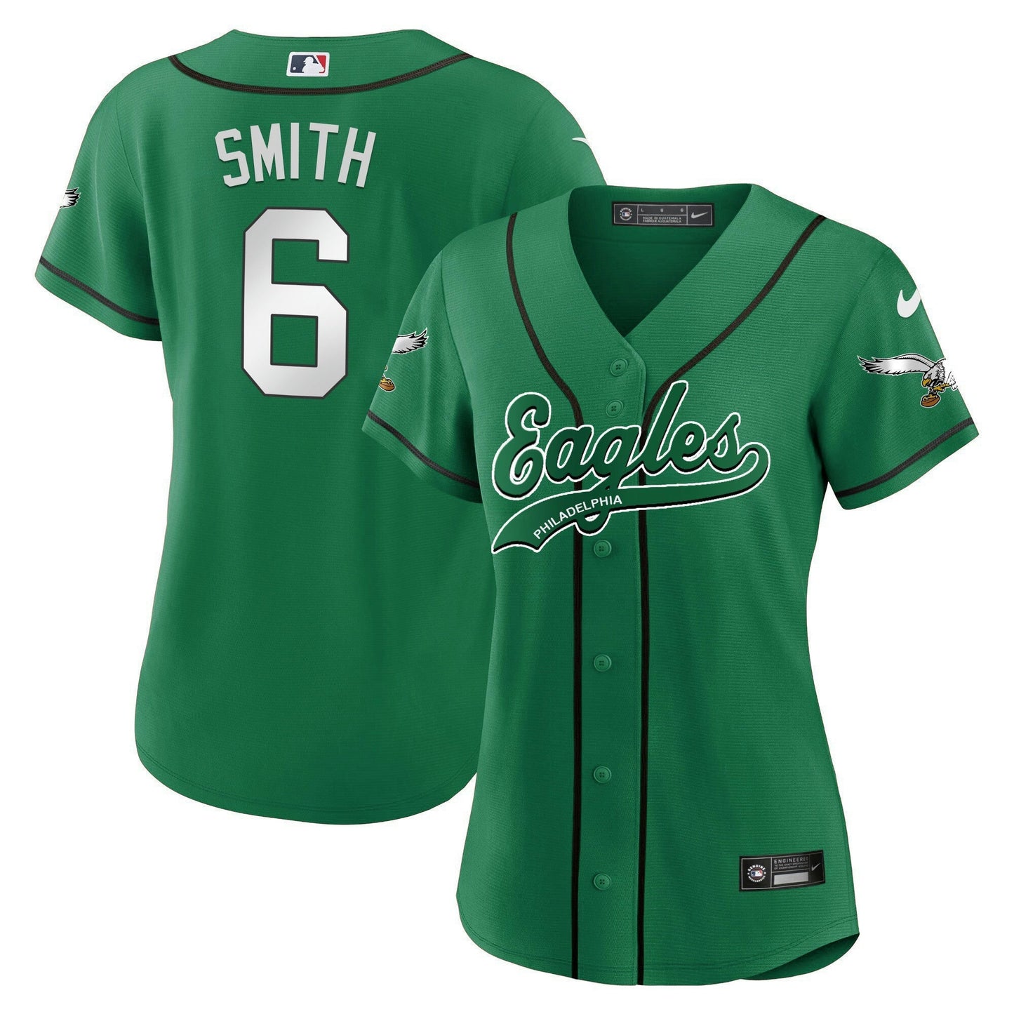 Camisa NFL Women’s Kelly Green Baseball Limited Jersey