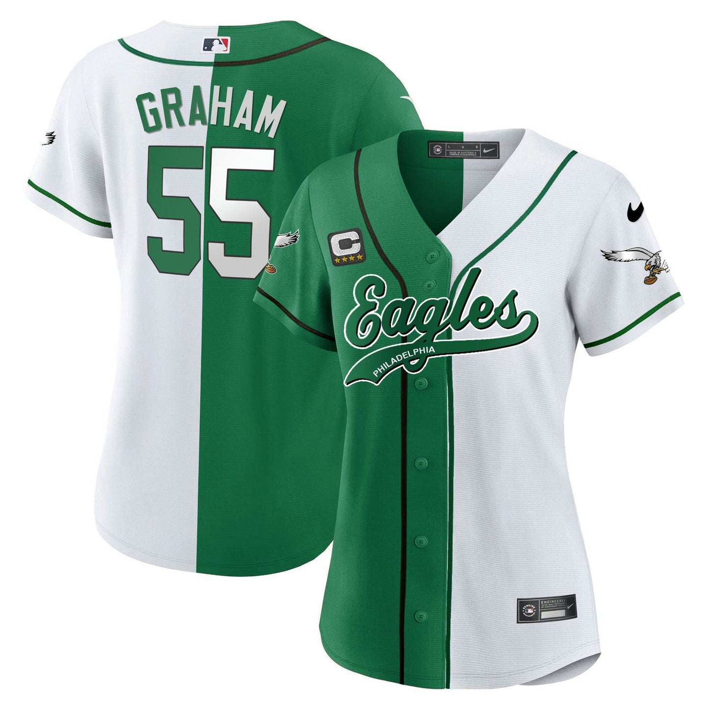 Camisa NFL Women’s Kelly Green Baseball Limited Jersey